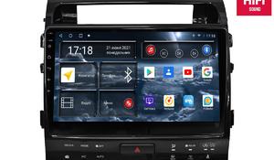 Магнитола для Toyota Land Cruiser 200 с климатом на магнитоле (2010-2012) 75203 10 дюймов